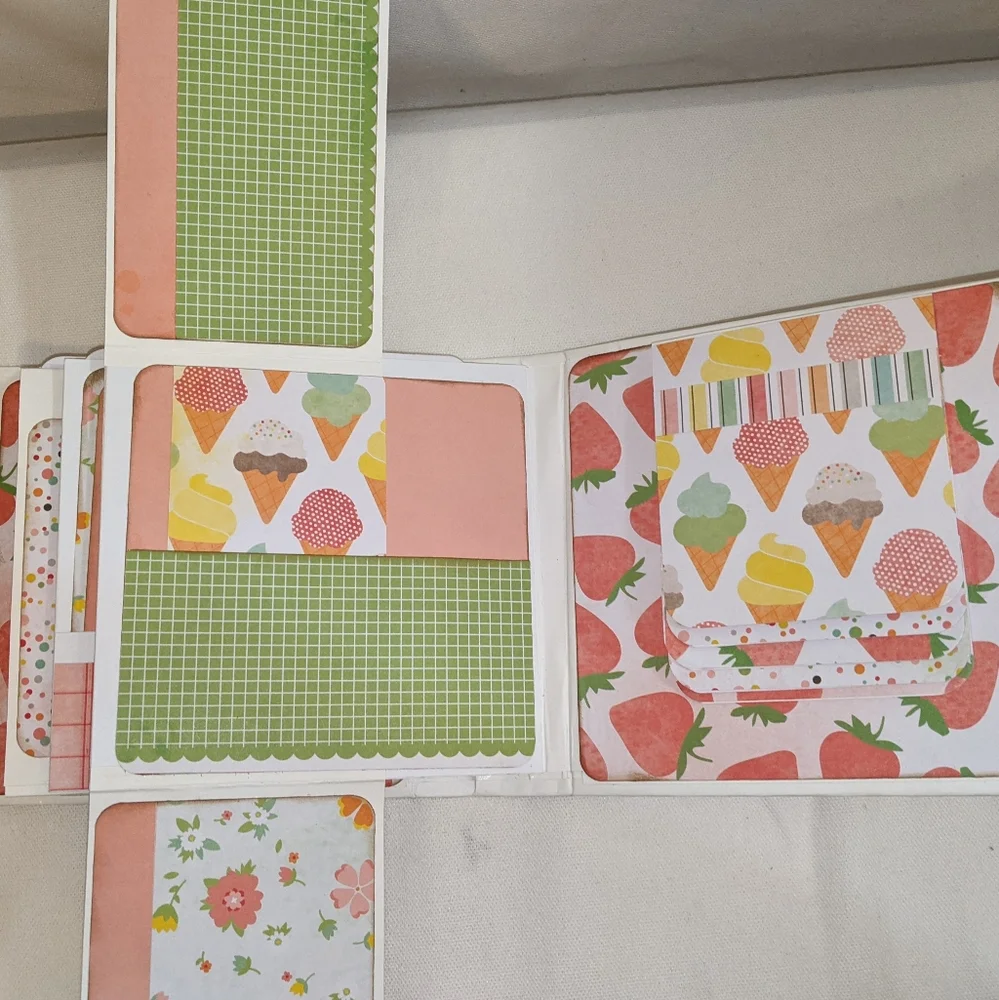 Handcrafted photo journal album, 